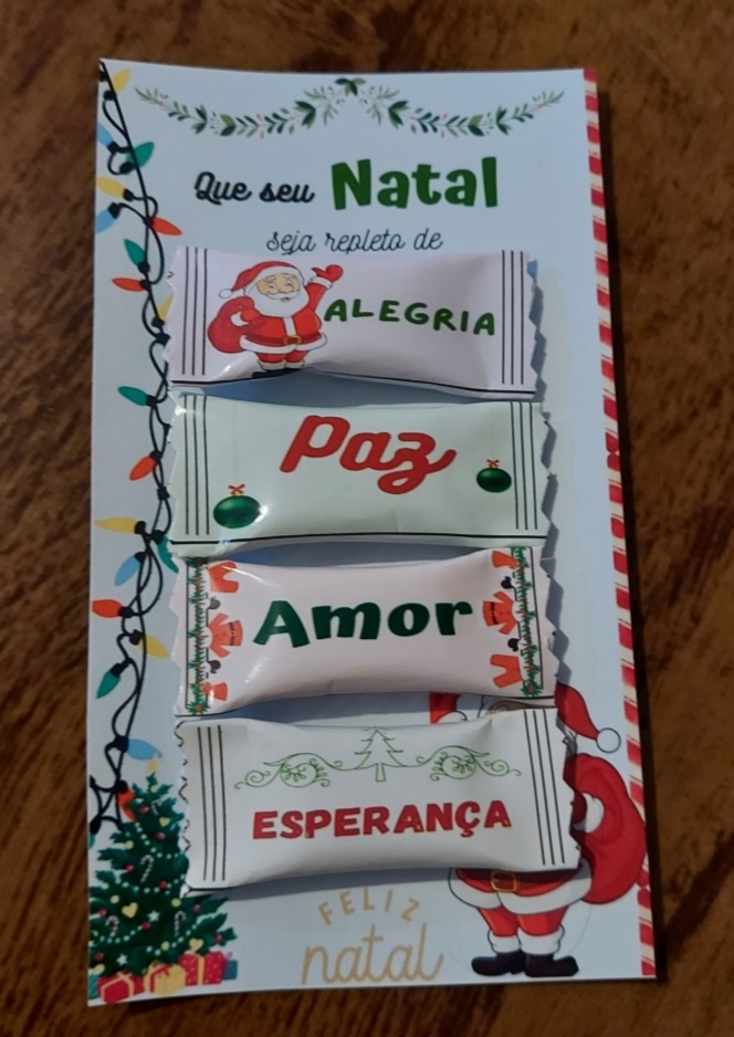 Cartão de Natal e molde das balinhas