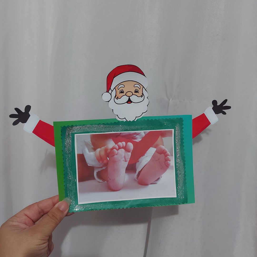 Cartão foto (pé) Papai Noel