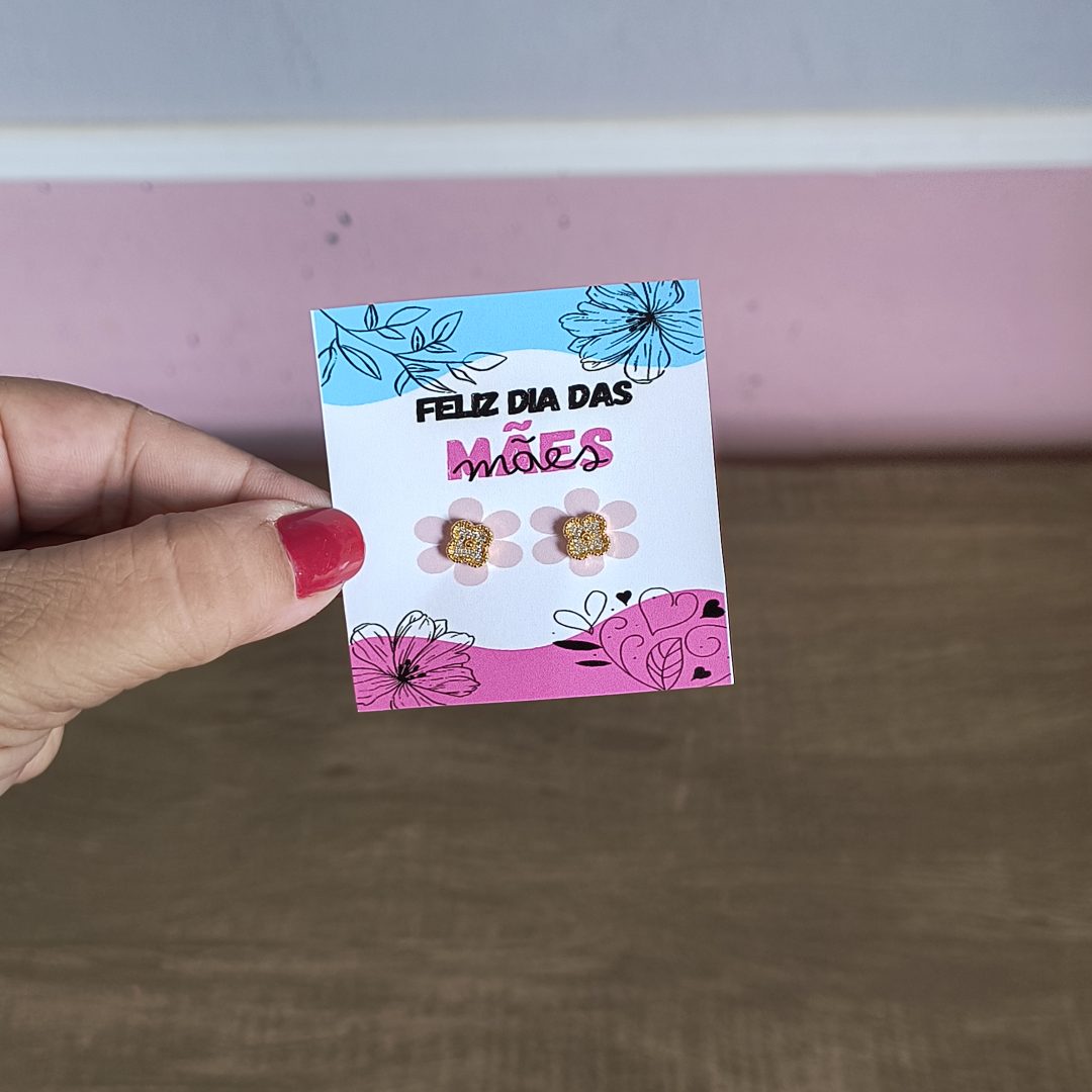 Cartão mamãe (brinco)