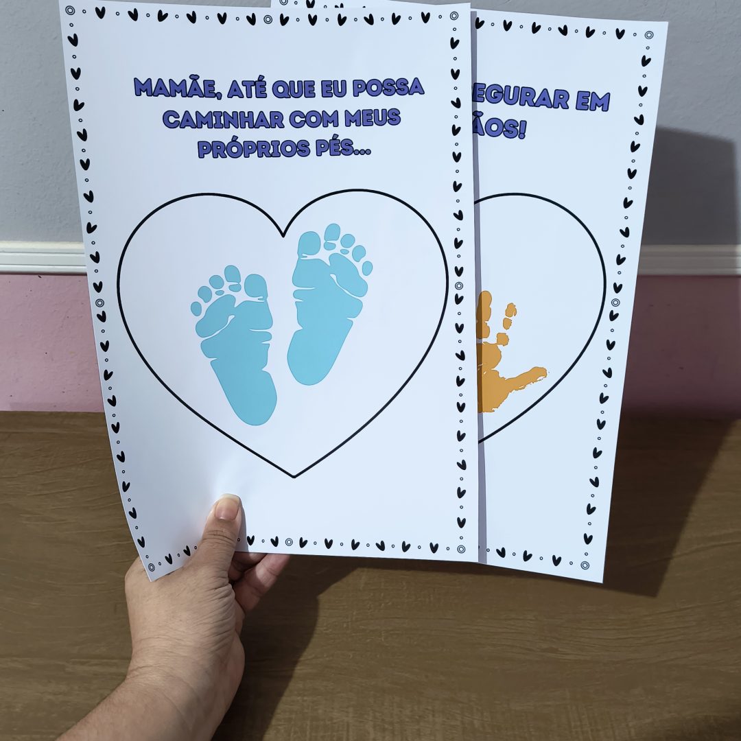 Atividade mamãe (mãos e pés)