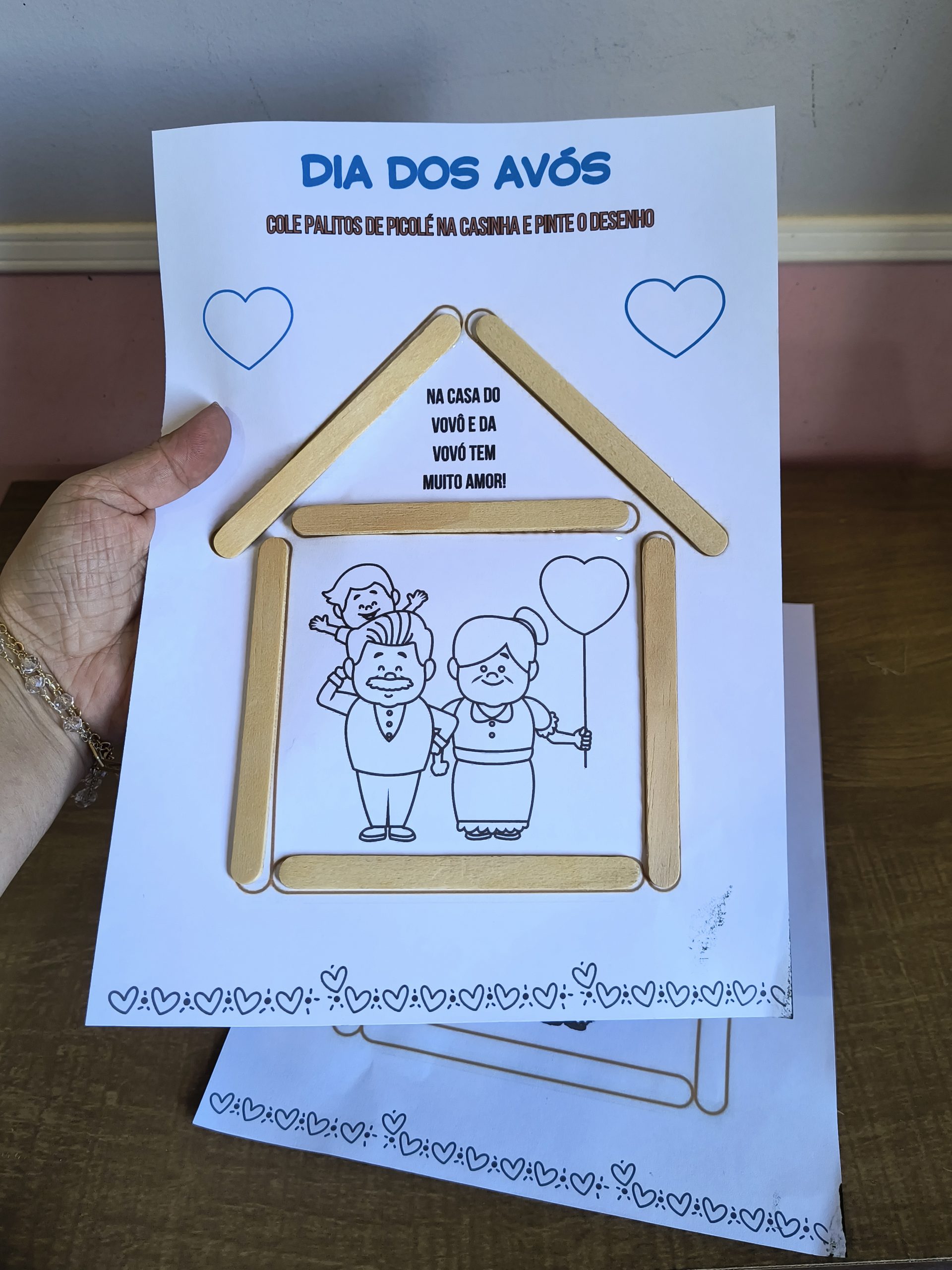Atividade dia dos avós – Débora Atividade Infantil