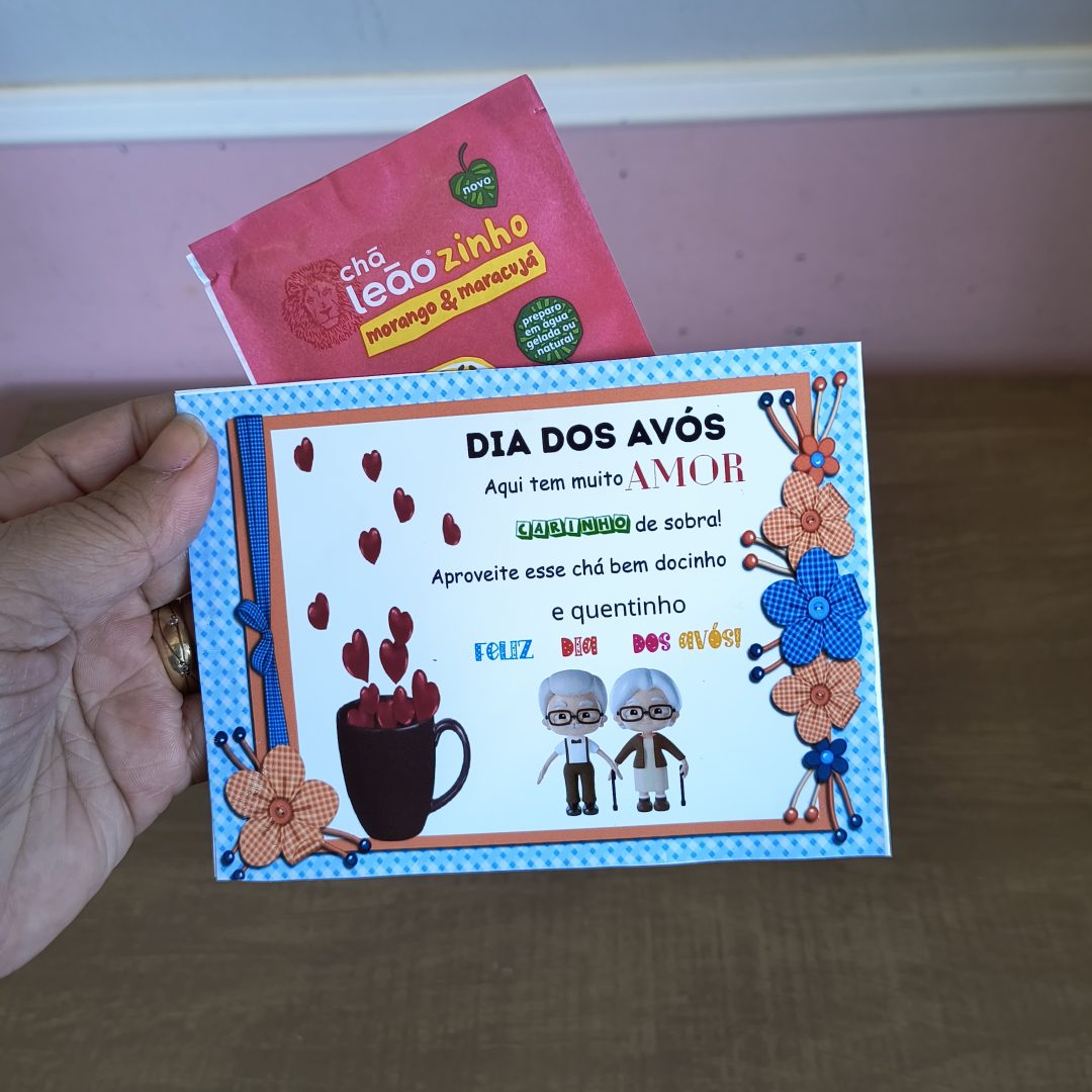 Lembrancinha chá dos avós
