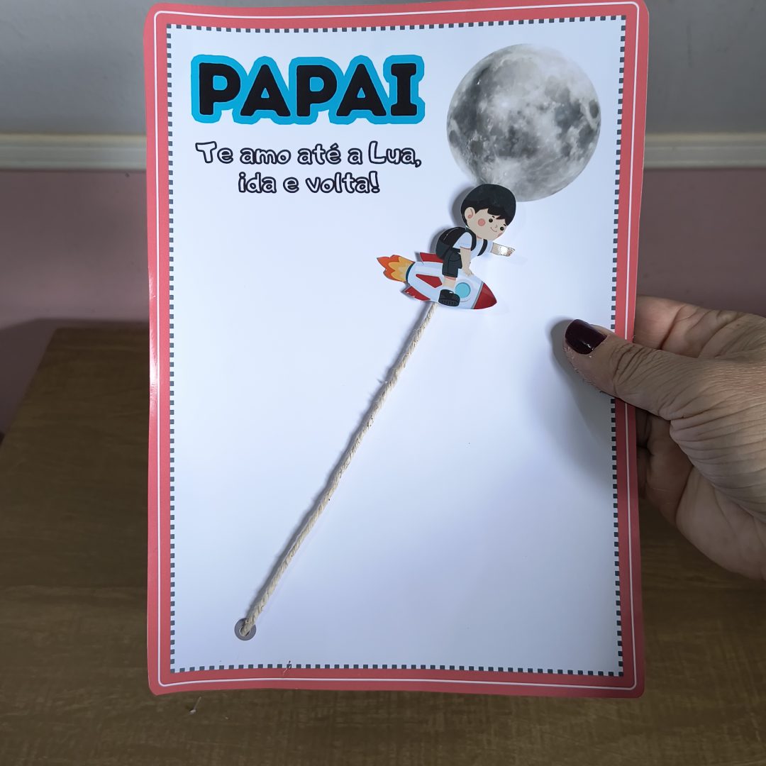 Cartão/atividade interativa Papai