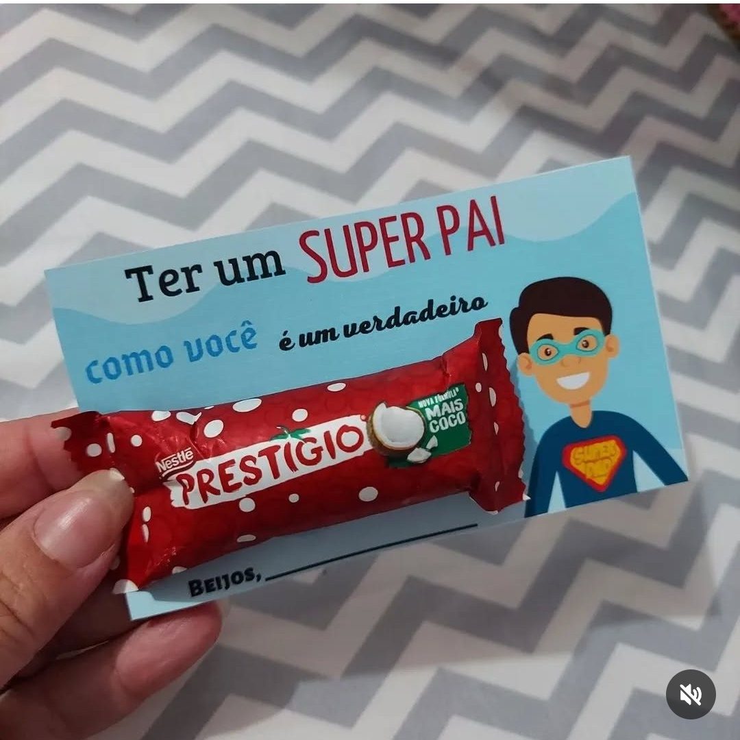 Lembrancinha papai prestígio