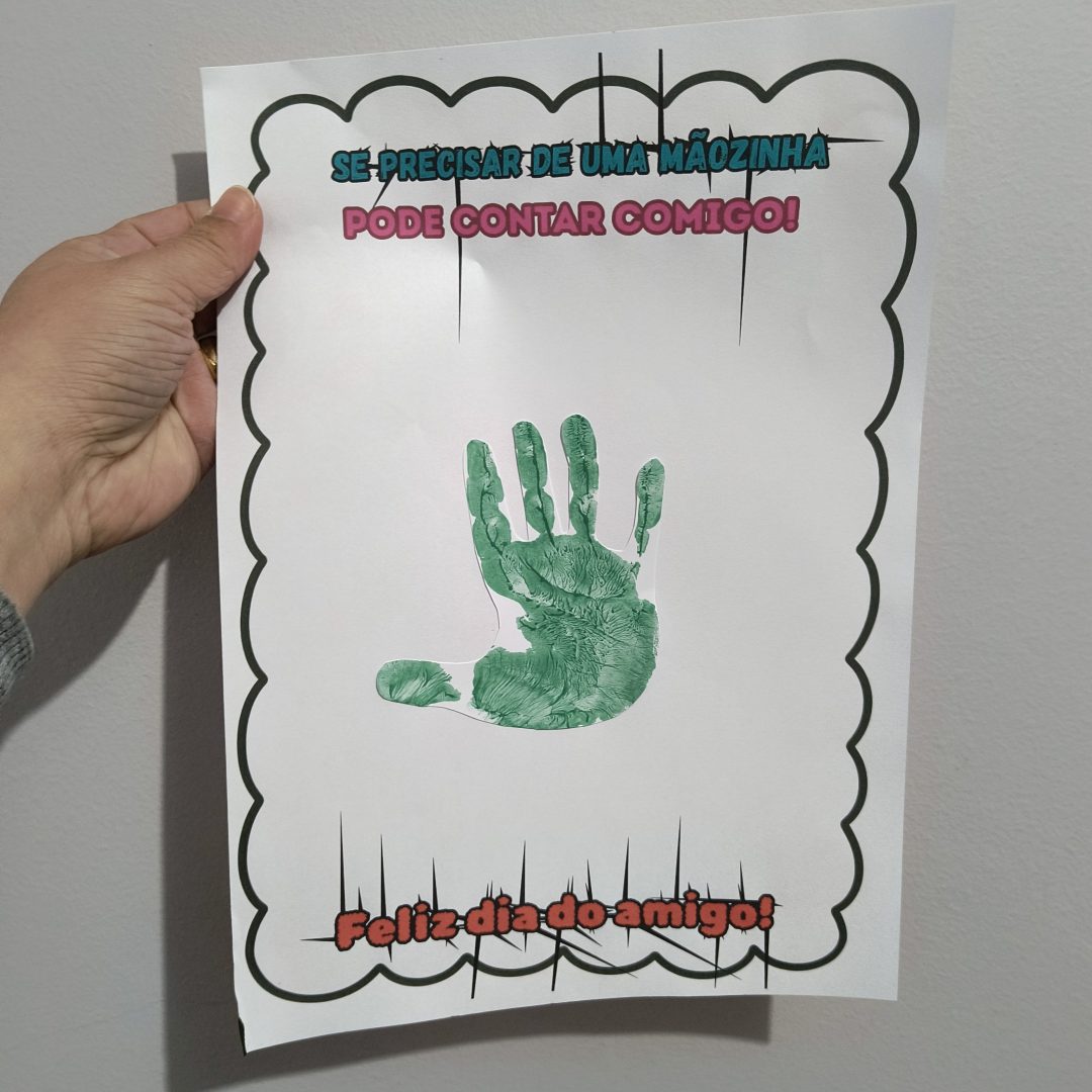 Atividade Dia do amigo (mãozinha)