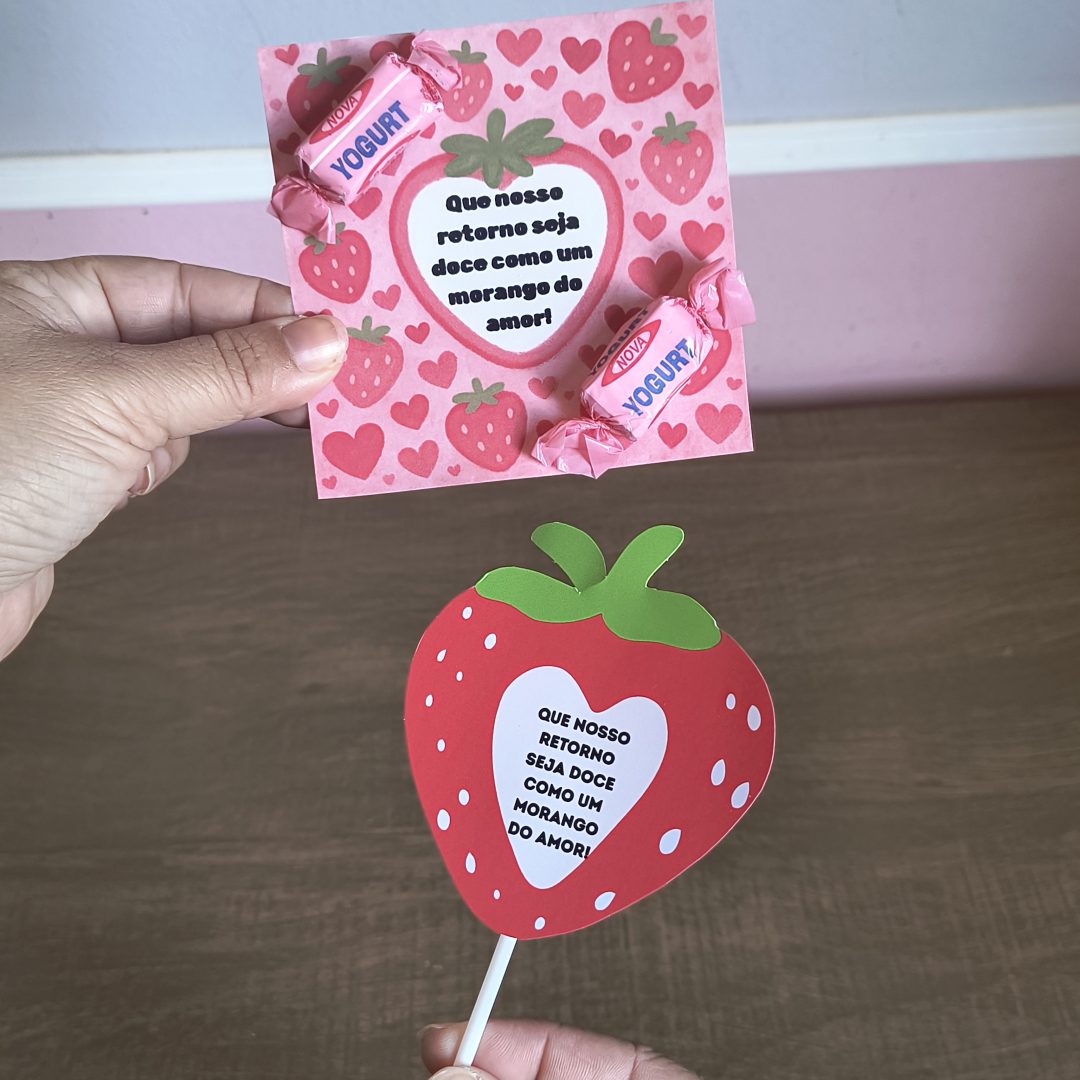 Volta às aulas morango do amor