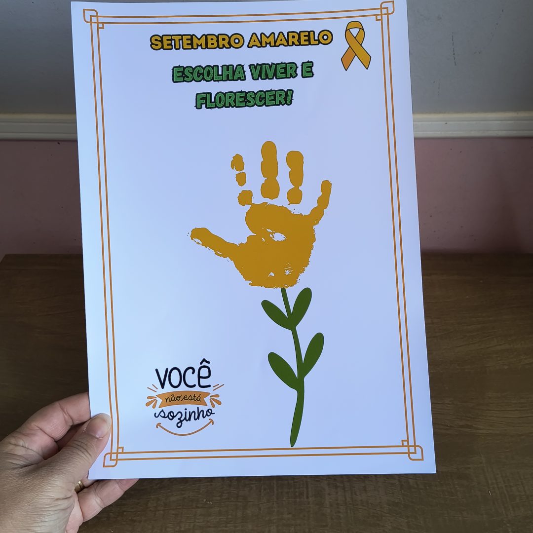 Atividade Setembro Amarelo mãozinha