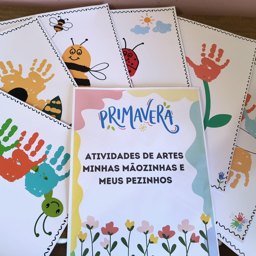 Livro primavera (artes com mãozinha e pezinho)