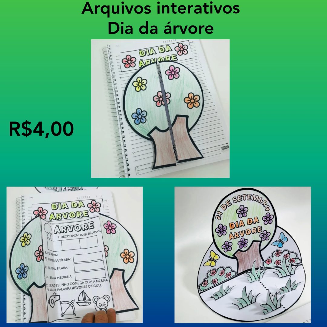 Atividades interativas dia da árvore