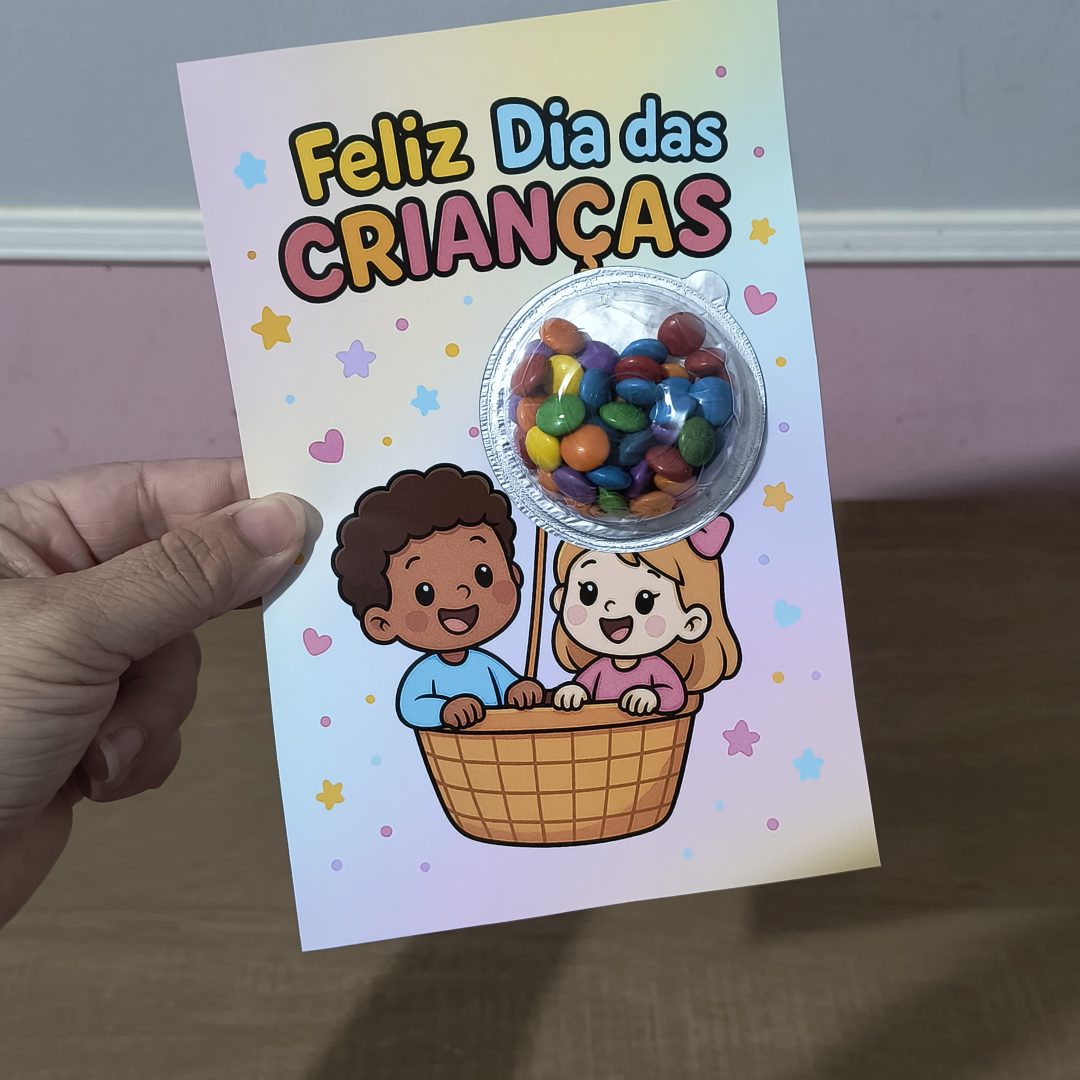 Cartão criança (balão)
