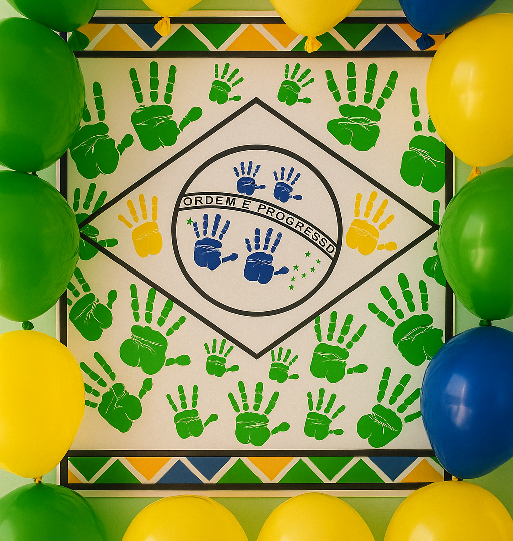 Cartaz coletivo Bandeira do Brasil