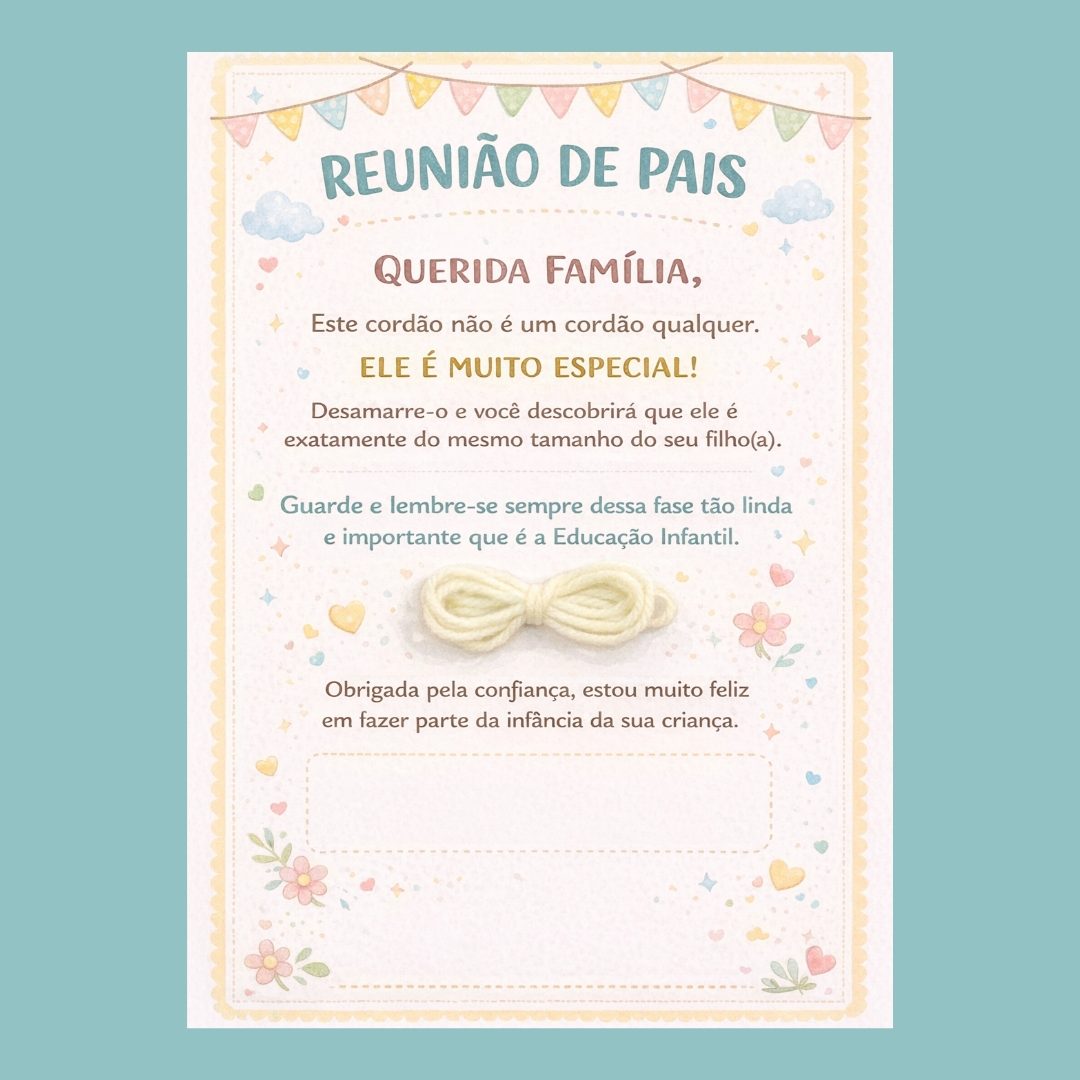 Bilhete reunião de pais