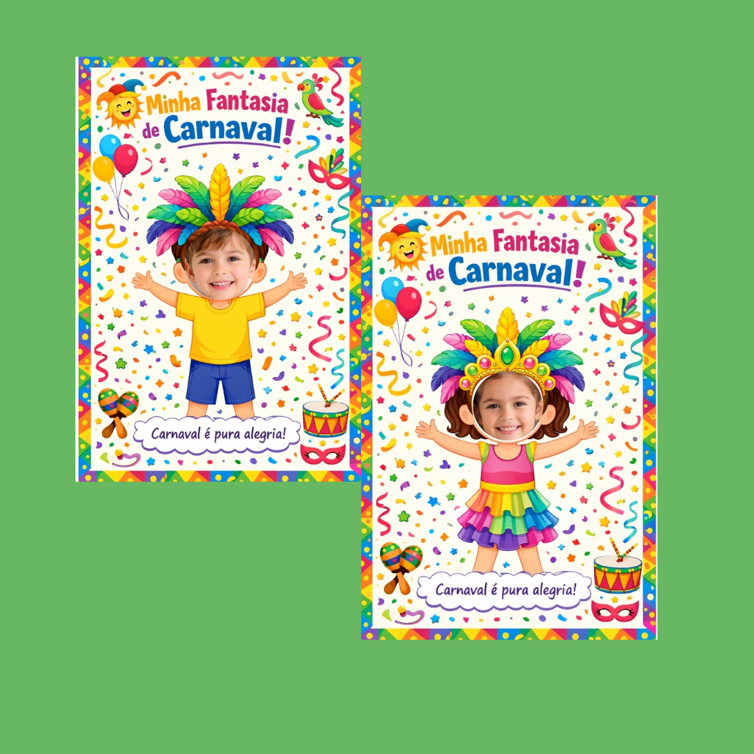 Atividade carnaval pra foto