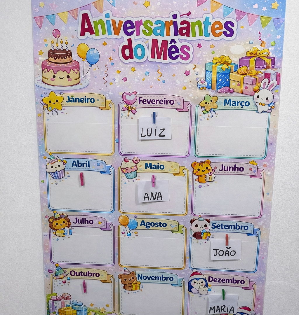 Cartaz Aniversariantes