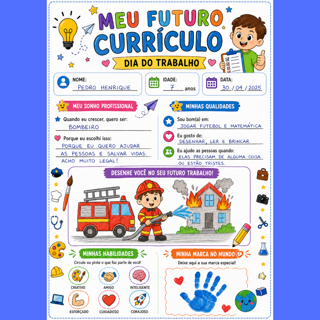 Dia do trabalho (currículo do futuro)