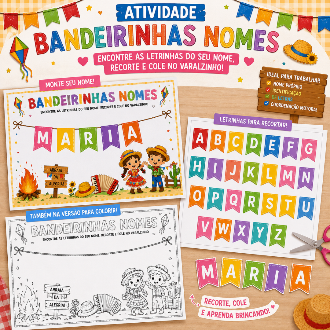 Atividade nome próprio /festa junina
