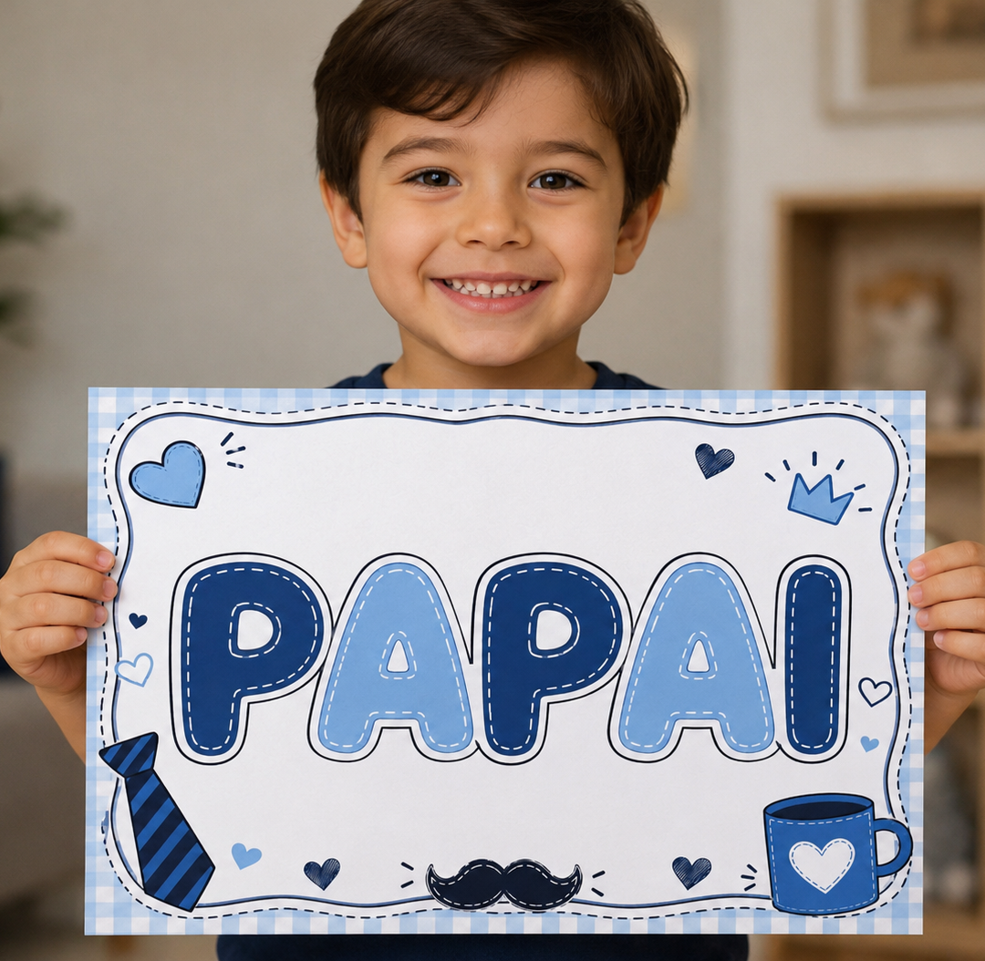 Plaquinhas dia dos pais