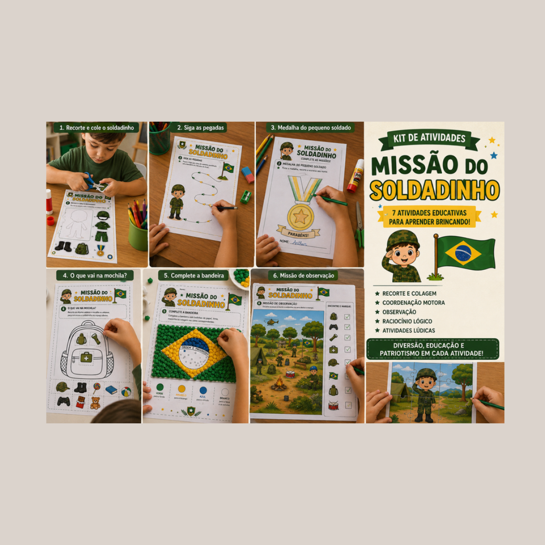 Kit atividades Soldado
