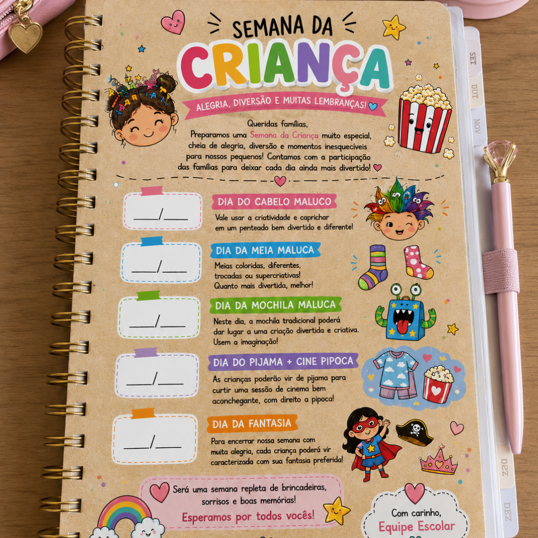 Bilhete semana criança