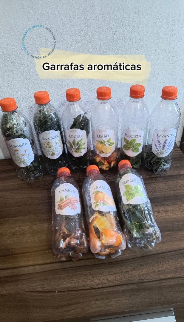 Etiquetas garrafas aromáticas