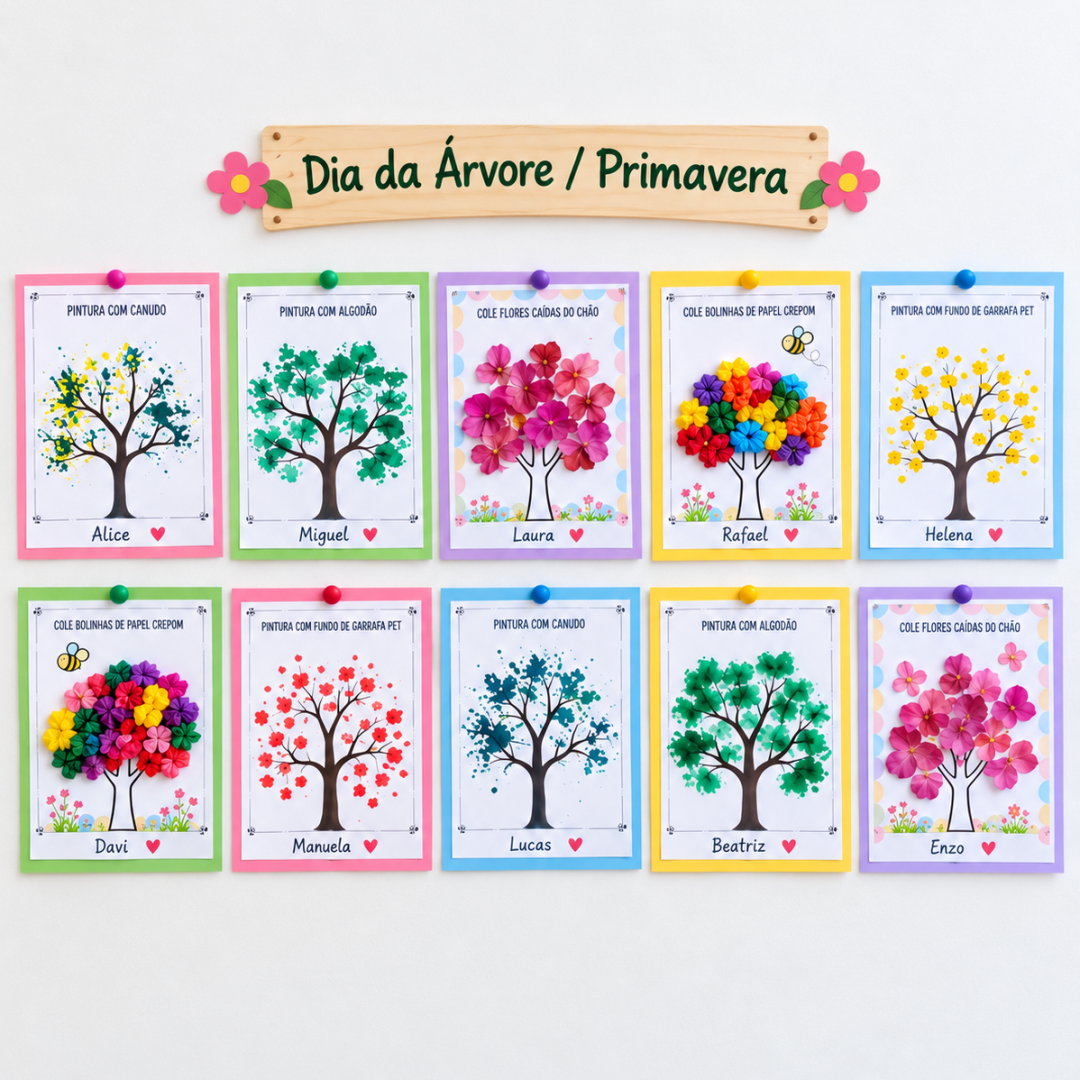 Atividades árvore (dia da árvore ou primavera)