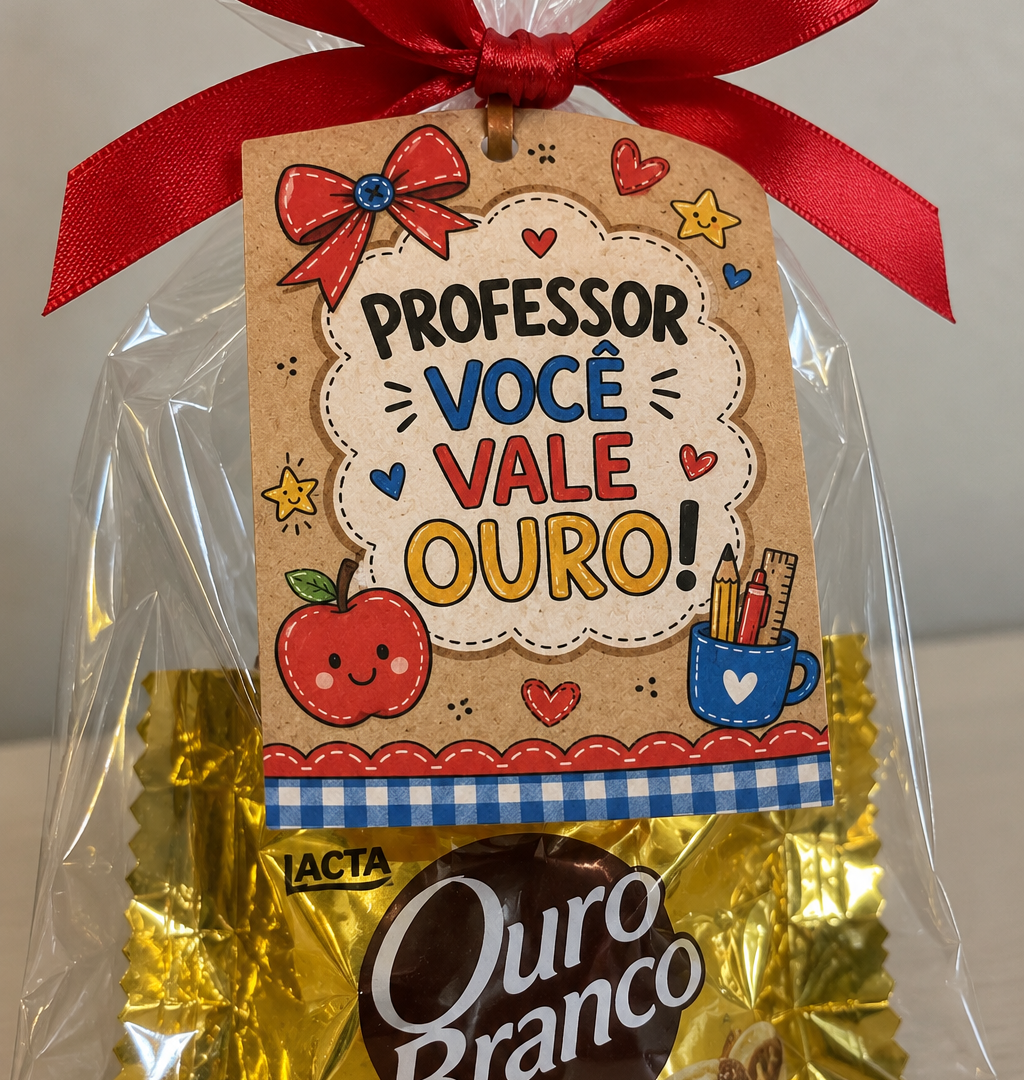 Cartão professor vale ouro