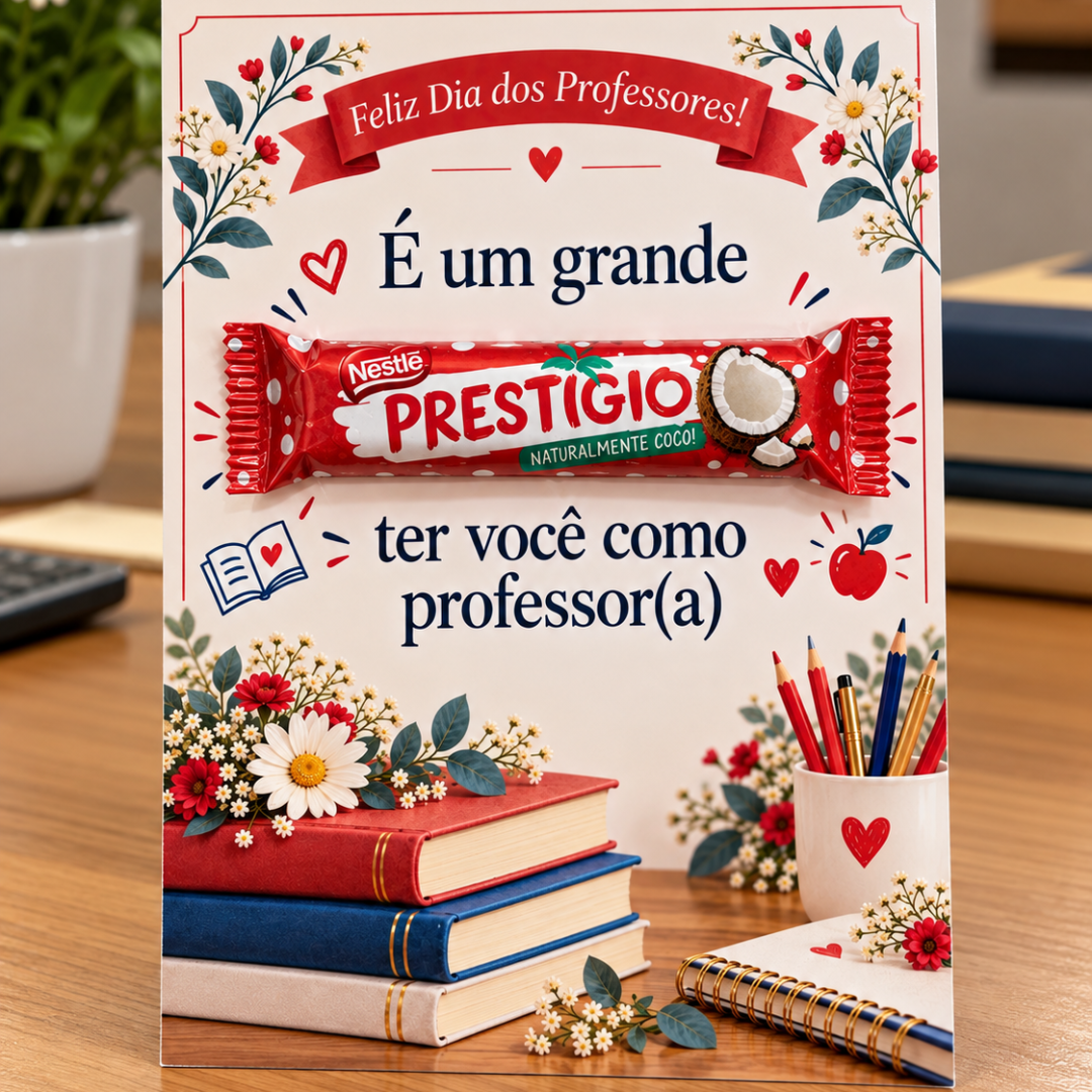 Cartão prestígio professor